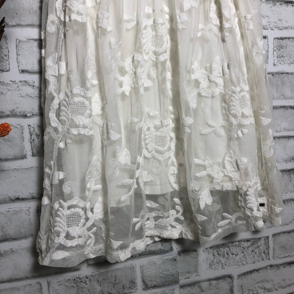 Hollister floral mini lace dress size M - Picture 6 of 12